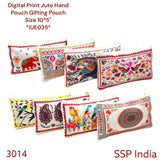 SHREE SHYAM PRODUCTS DIGITAL PRINT JUTE HAND POUCHES