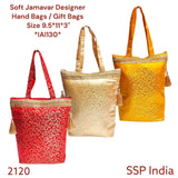 SHREE SHYAM PRODUCTS SOFT SATIN SILK JAMAVAR EXCLUSIVE HAND BAGS
