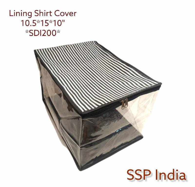 SHREE SHYAM PRODUCTS BLACK WHITE LINING BIG SIZE SHIRT COVER