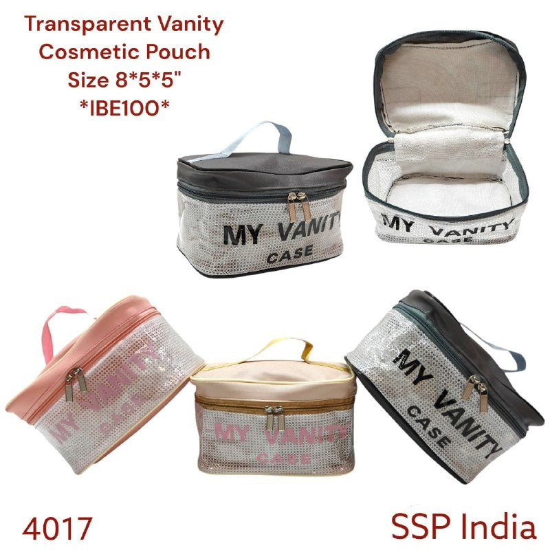 SHREE SHYAM PRODUCTS TRANSPARENT KENKEN VANITY TRAVEL POUCH