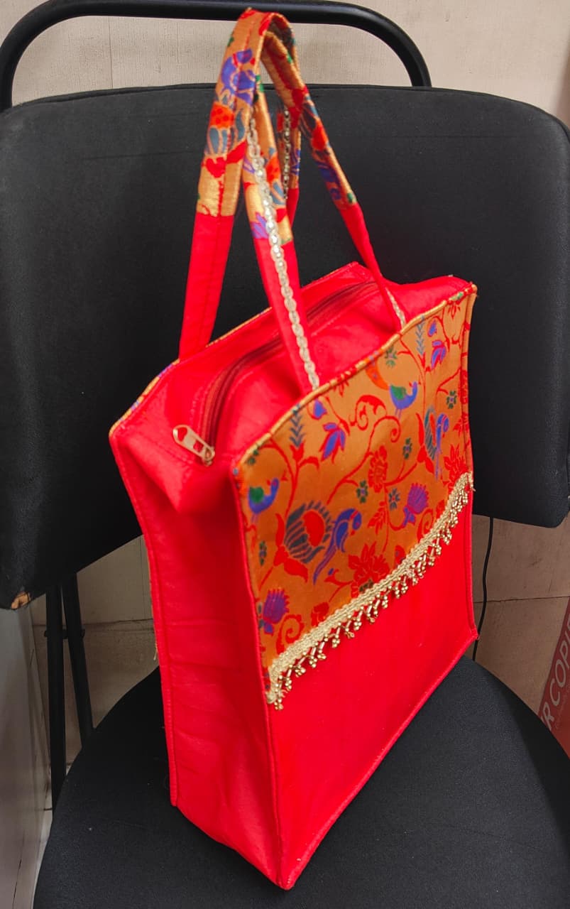 SHREE SHYAM PRODUCTS HALF HALF PAITHANI SILK GIFT BAGS BADHAI BAGS