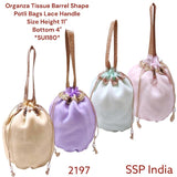 SHREE SHYAM PRODUCTS SPUNCH TISSUE JHOLA POTLI WITH HANDLE
