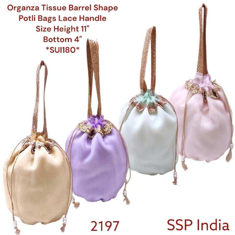 SHREE SHYAM PRODUCTS SPUNCH TISSUE JHOLA POTLI WITH HANDLE