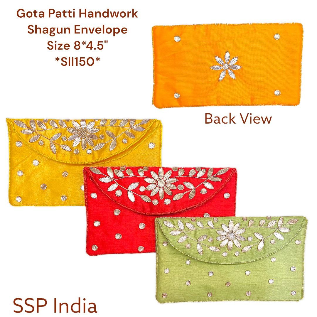 GOTTA PATTI HANDWORK SHAGUN ENVELOPE SILK