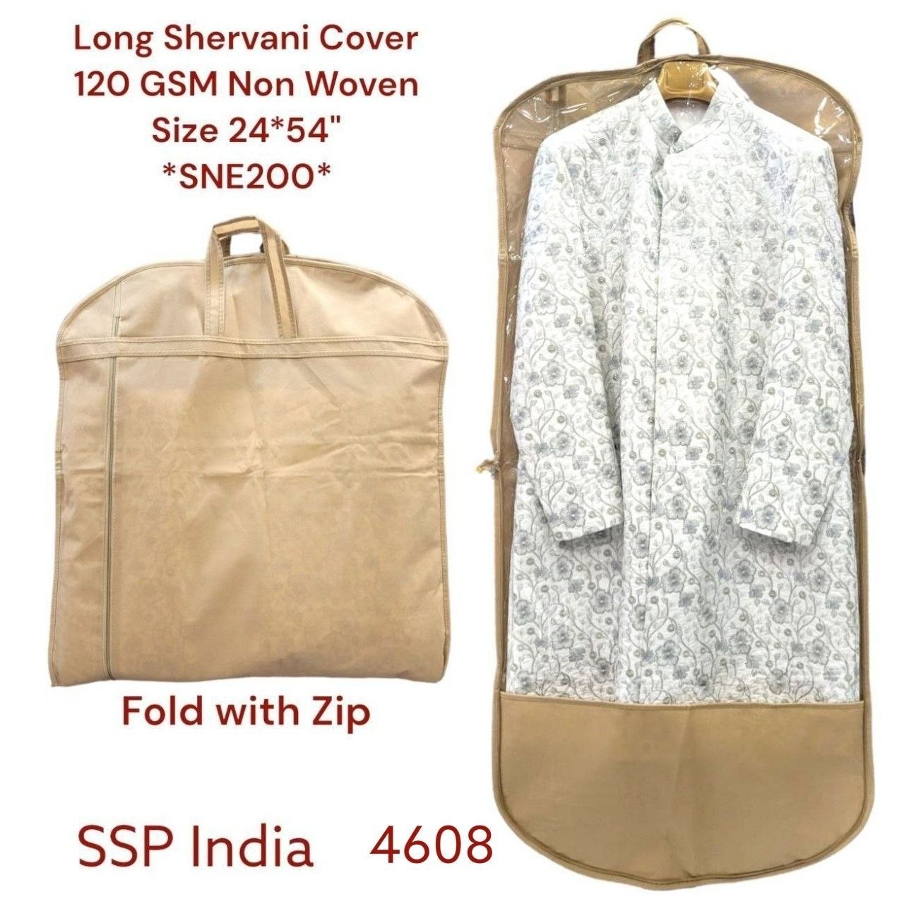 SHREE SHYAM PRODUCTS LONG SHERVANI COVER 120 GSM NON WOVEN