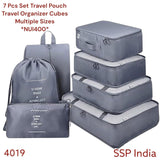 SHREE SHYAM PRODUCTS 7 PCS SET IMPORTED TRAVEL CUBES ORGANIZER
