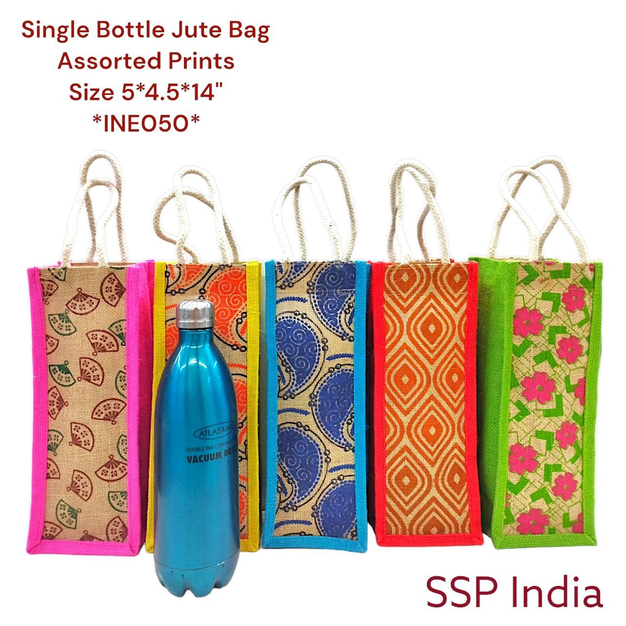 SHREE SHYAM PRODUCTS SINGLE BOTTLE JUTE BAGS