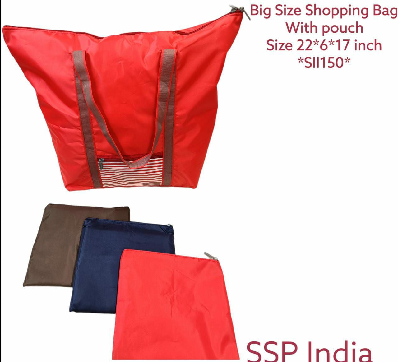 SHREE SHYAM PRODUCTS POUCH SHOPPING BAGS PARACHUTE