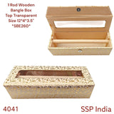 SHREE SHYAM PRODUCTS TOP TRANSPARENT 1 ROD WOODEN BANGLE WINDOW