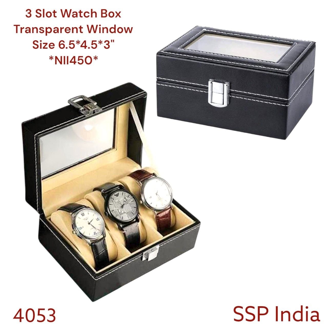 SHREE SHYAM PRODUCTS 3 SLOT WATCH BOX