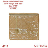SHREE SHYAM PRODUCTS SINGLE SATIN SAREE COVER TIE