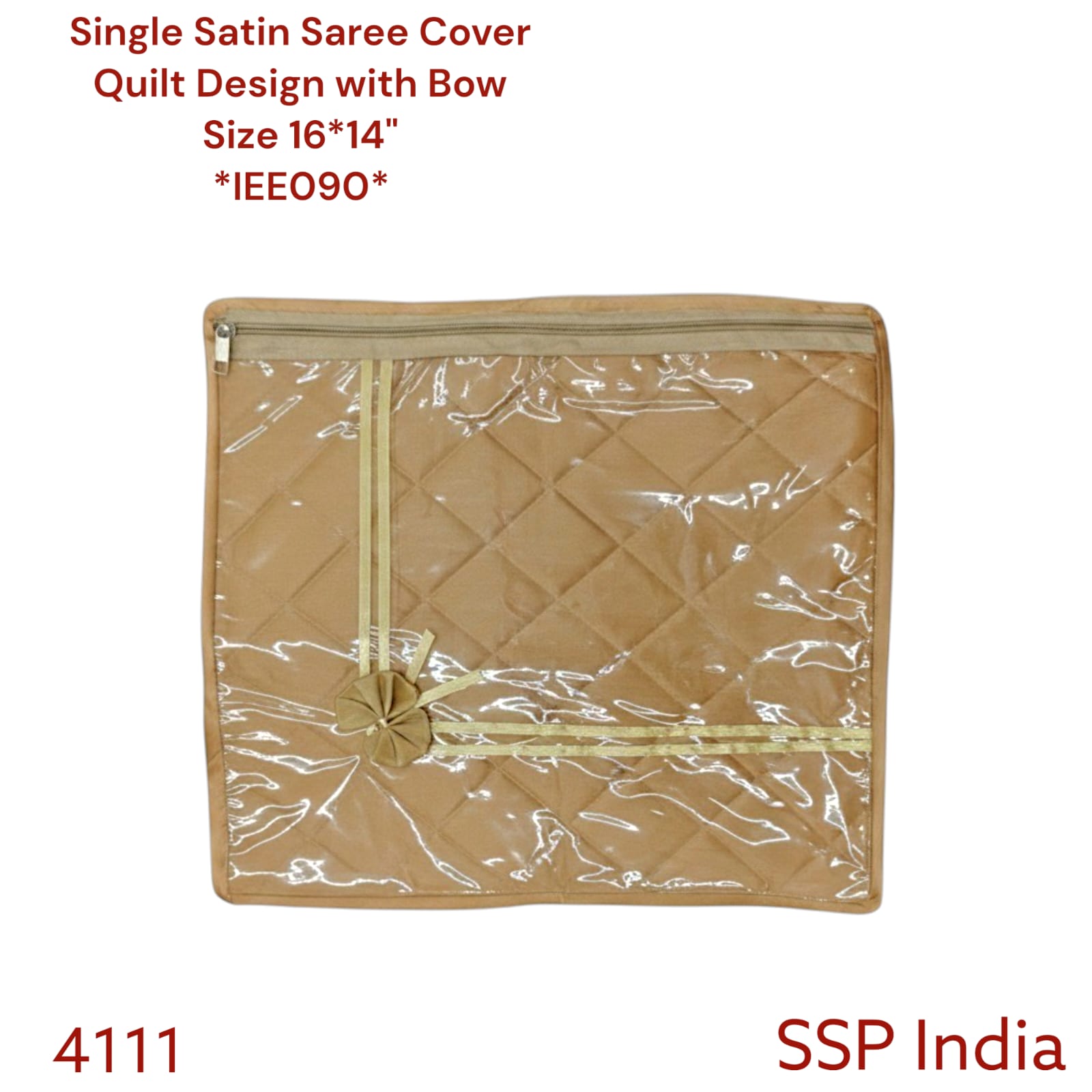 SHREE SHYAM PRODUCTS SINGLE SATIN SAREE COVER TIE