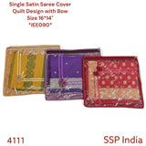 SHREE SHYAM PRODUCTS SINGLE SATIN SAREE COVER TIE