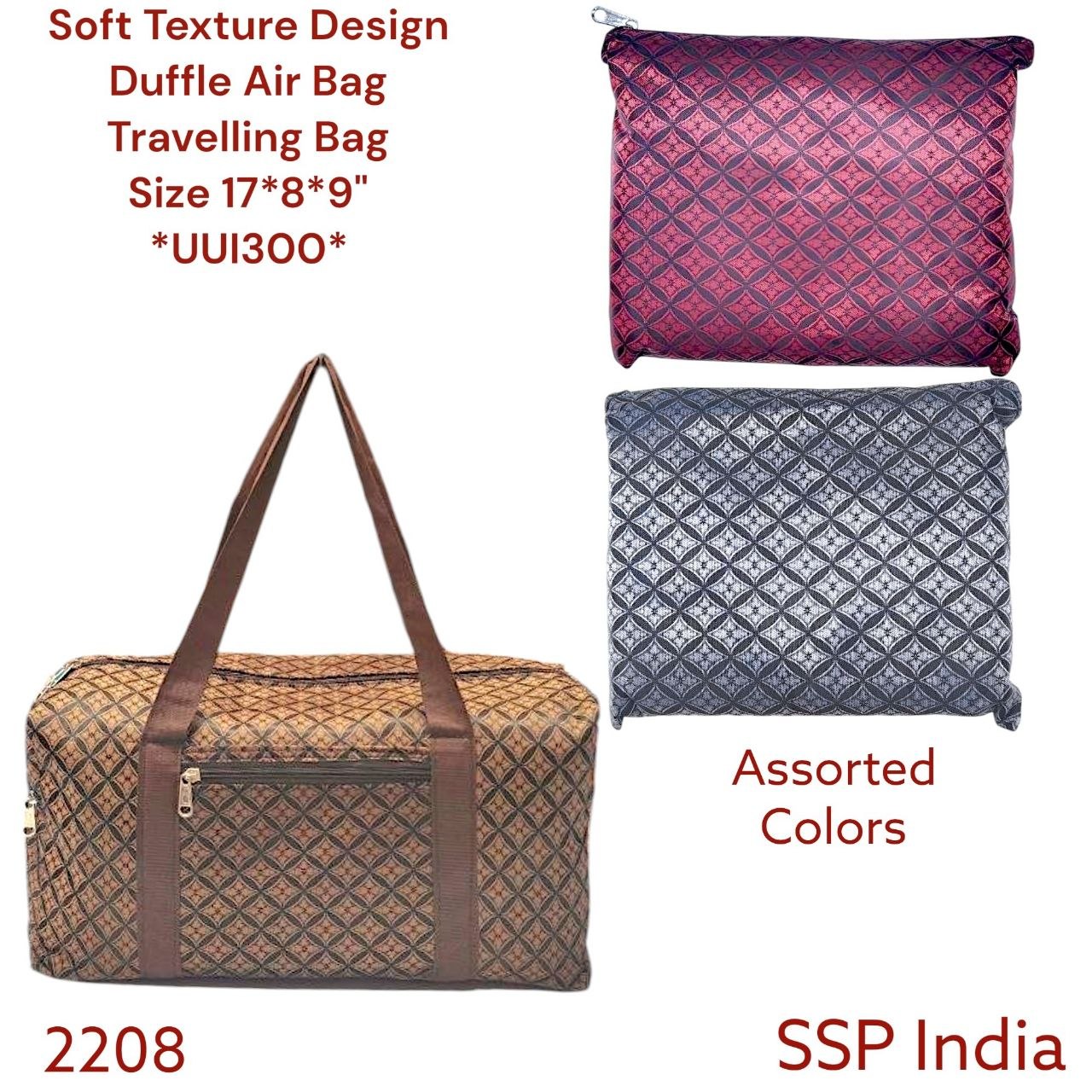 SHREE SHYAM PRODUCTS TEXTURE DESIGN TRAVEL BAG AIR BAGS WITH POUCH