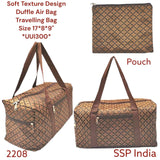 SHREE SHYAM PRODUCTS TEXTURE DESIGN TRAVEL BAG AIR BAGS WITH POUCH