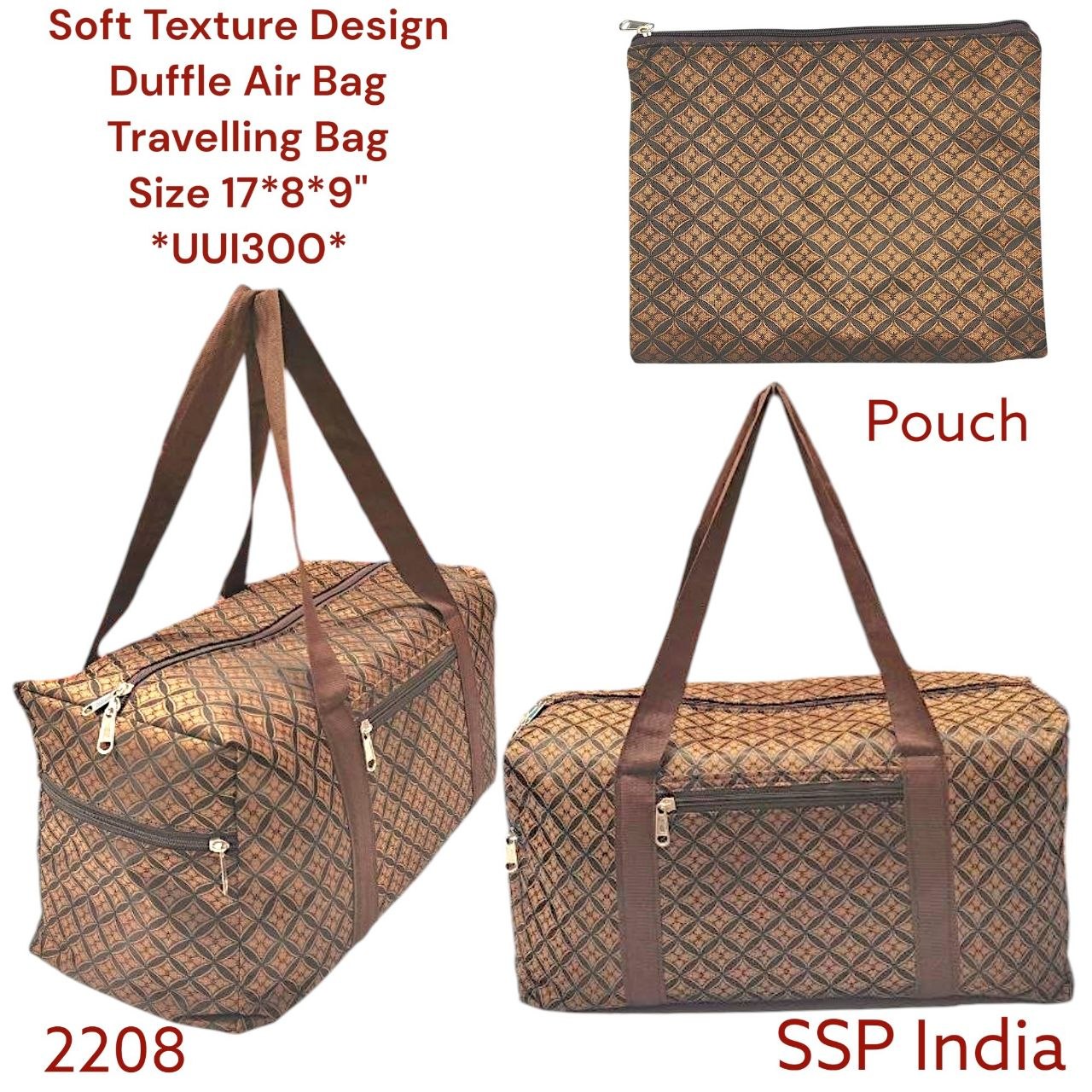 SHREE SHYAM PRODUCTS TEXTURE DESIGN TRAVEL BAG AIR BAGS WITH POUCH
