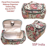 SHREE SHYAM PRODUCTS FLORAL PRINT COSMETIC POUCH HANGING