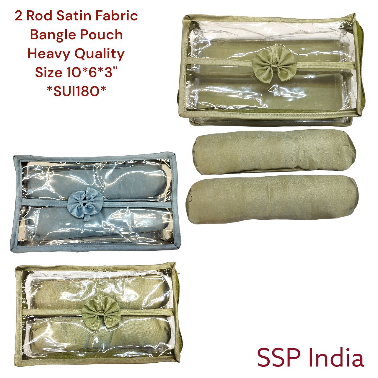 SHREE SHYAM PRODUCTS 2 ROD SATIN BANGLE POUCH