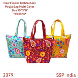 SHREE SHYAM PRODUCTS NEW FLOWER EMBROIDERY MINI HAND BAGS