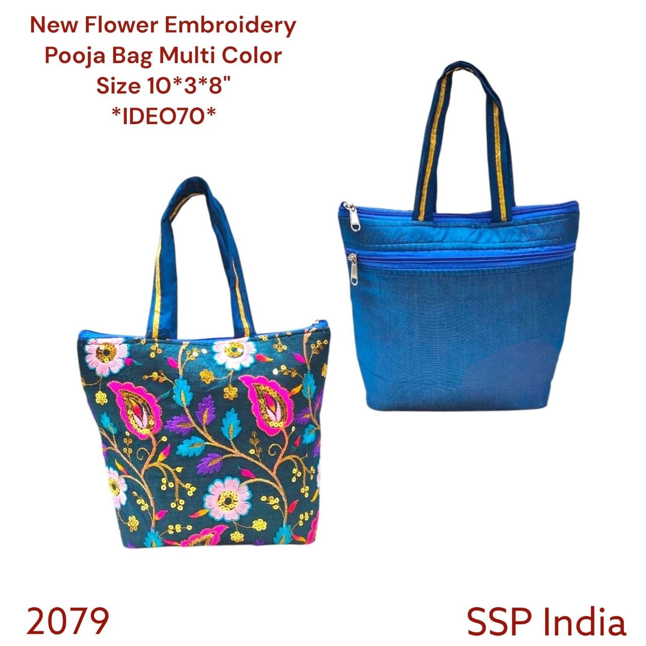 SHREE SHYAM PRODUCTS NEW FLOWER EMBROIDERY MINI HAND BAGS