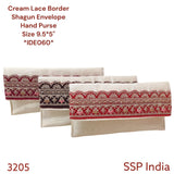SHREE SHYAM PRODUCTS LACE BORDER SILK SHAGUN ENVELOPE