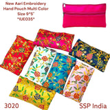SHREE SHYAM PRODUCTS NEW AARI EMBROIDERY SILK POUCH