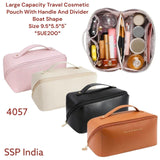 SHREE SHYAM PRODUCTS BOAT SHAPE LEATHER COSMETIC POUCH BAGS