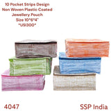 SHREE SHYAM PRODUCTS 10 POCKET NON WOVEN PRINTED JEWELLERY POUCH BOUNDARY