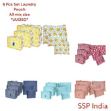 SHREE SHYAM PRODUCTS IMPORTED 6 PCS SET TRAVEL POUCH CUBES