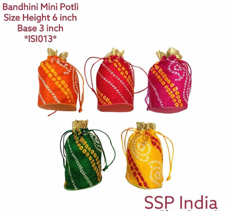 SHREE SHYAM PRODUCTS 6 INCH ROUND MINI BANDHINI POTLI