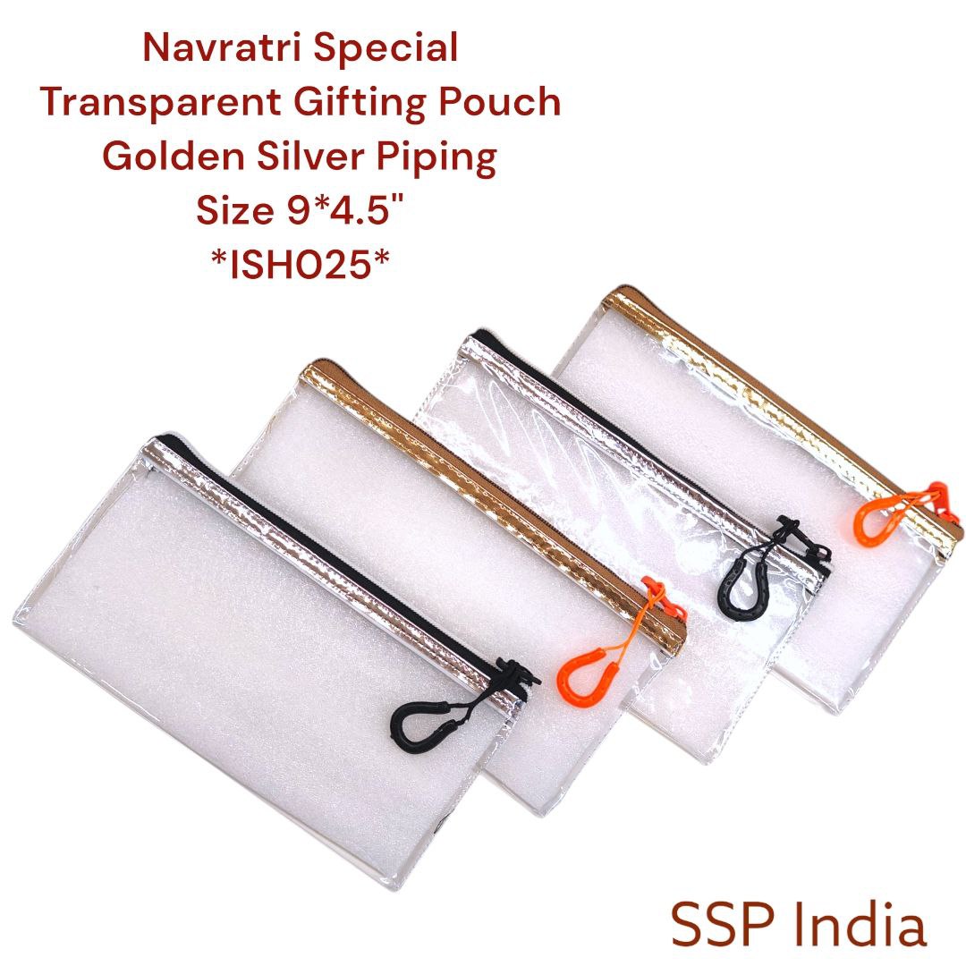 SINGLE TRANSPARENT SILVER POUCH