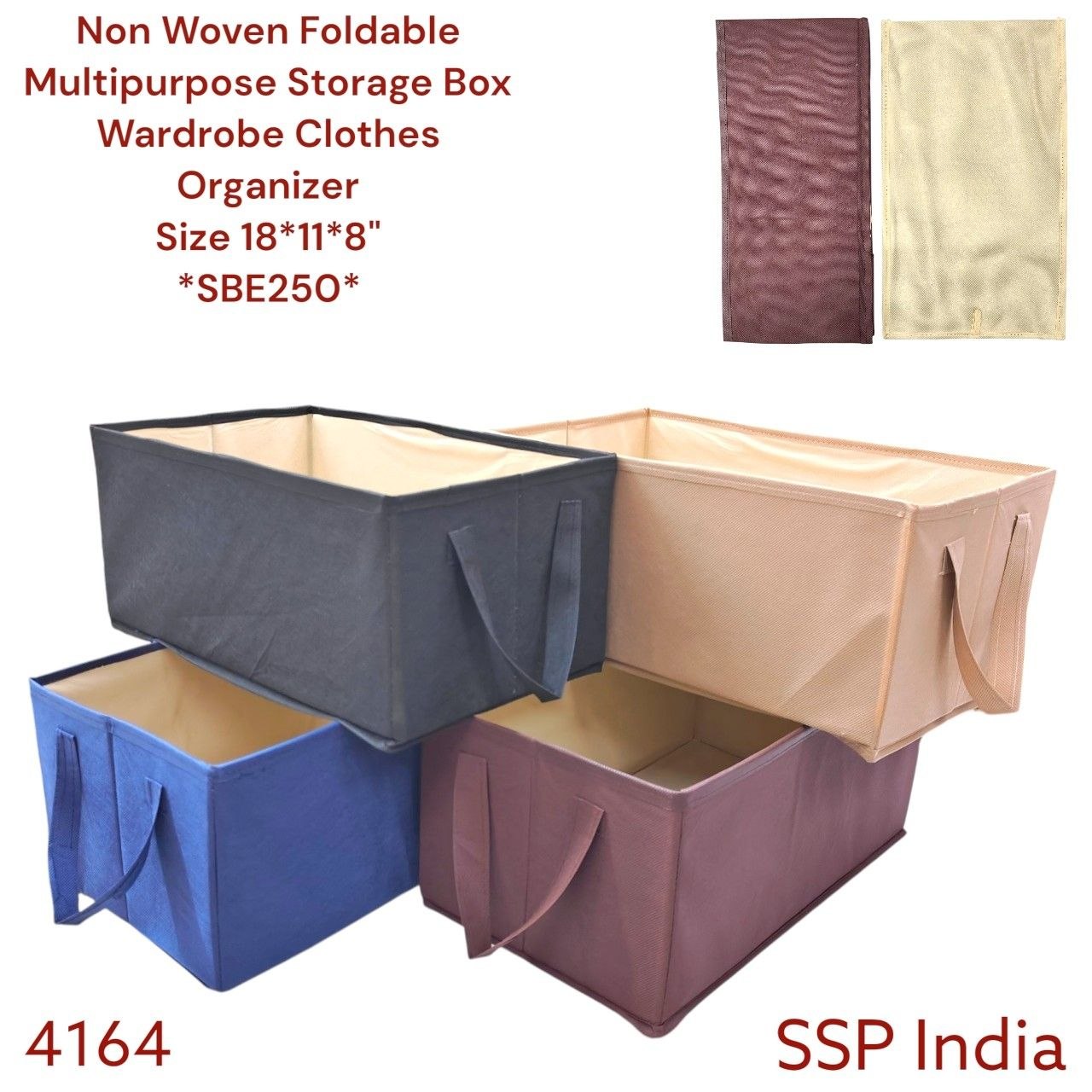 SHREE SHYAM PRODUCTS NON WOVEN OPEN STORAGE CARDBOARD ORGANIZER