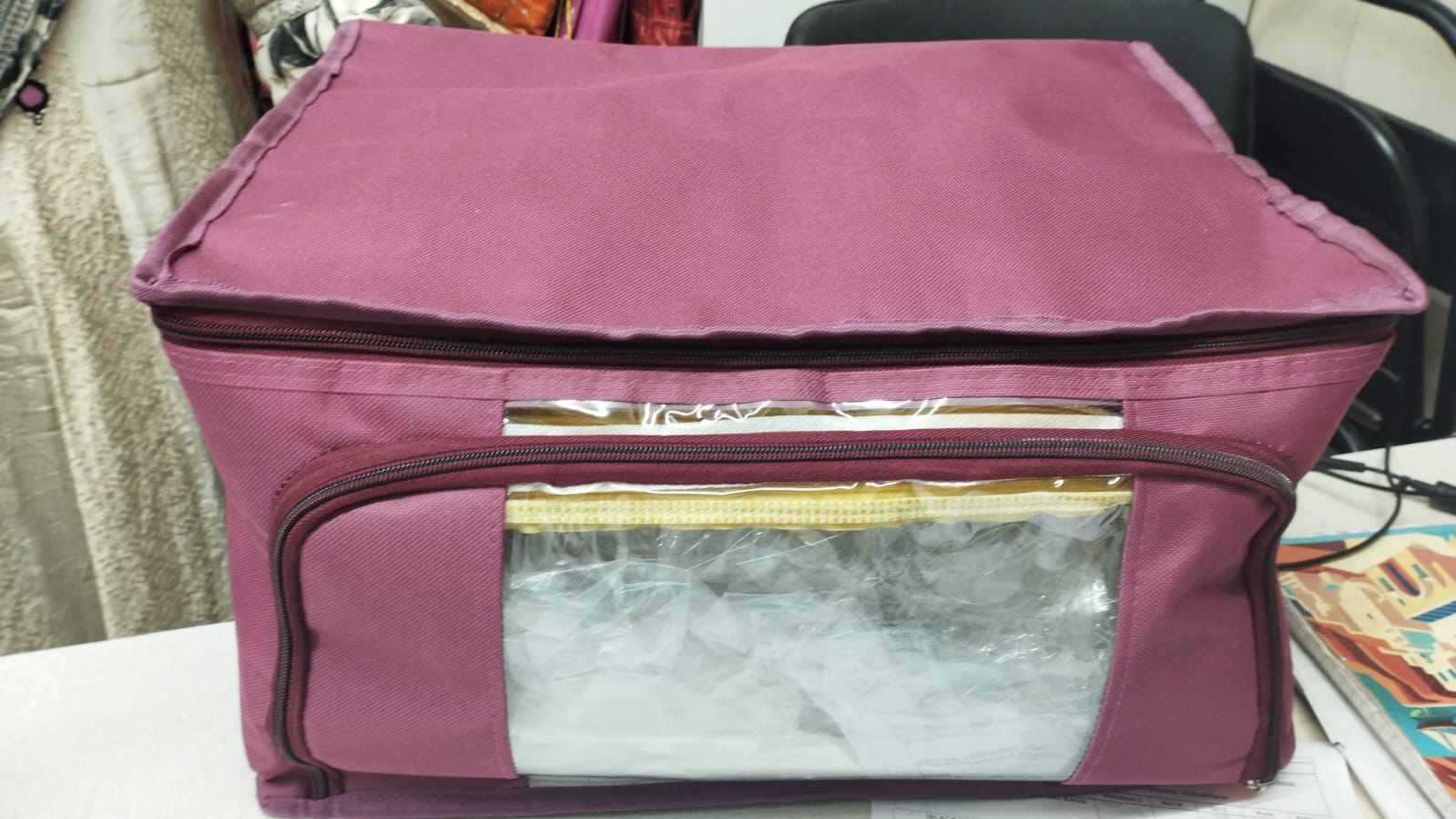SHREE SHYAM PRODUCTS DOUBLE SIDE OPEN MATTY SAREE COVER