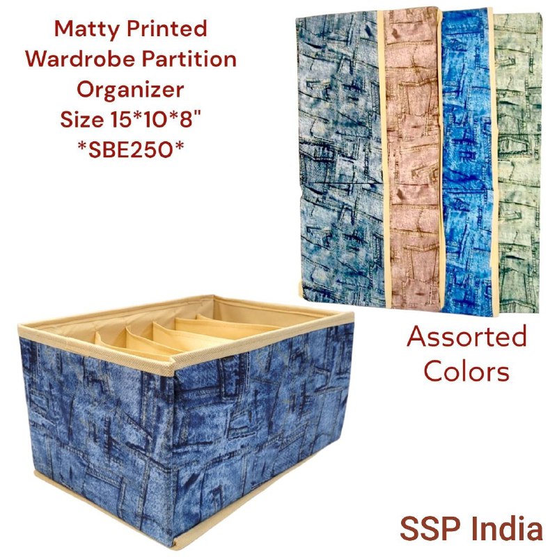 DENIM PARTITION WARDROBE ORGANIZER