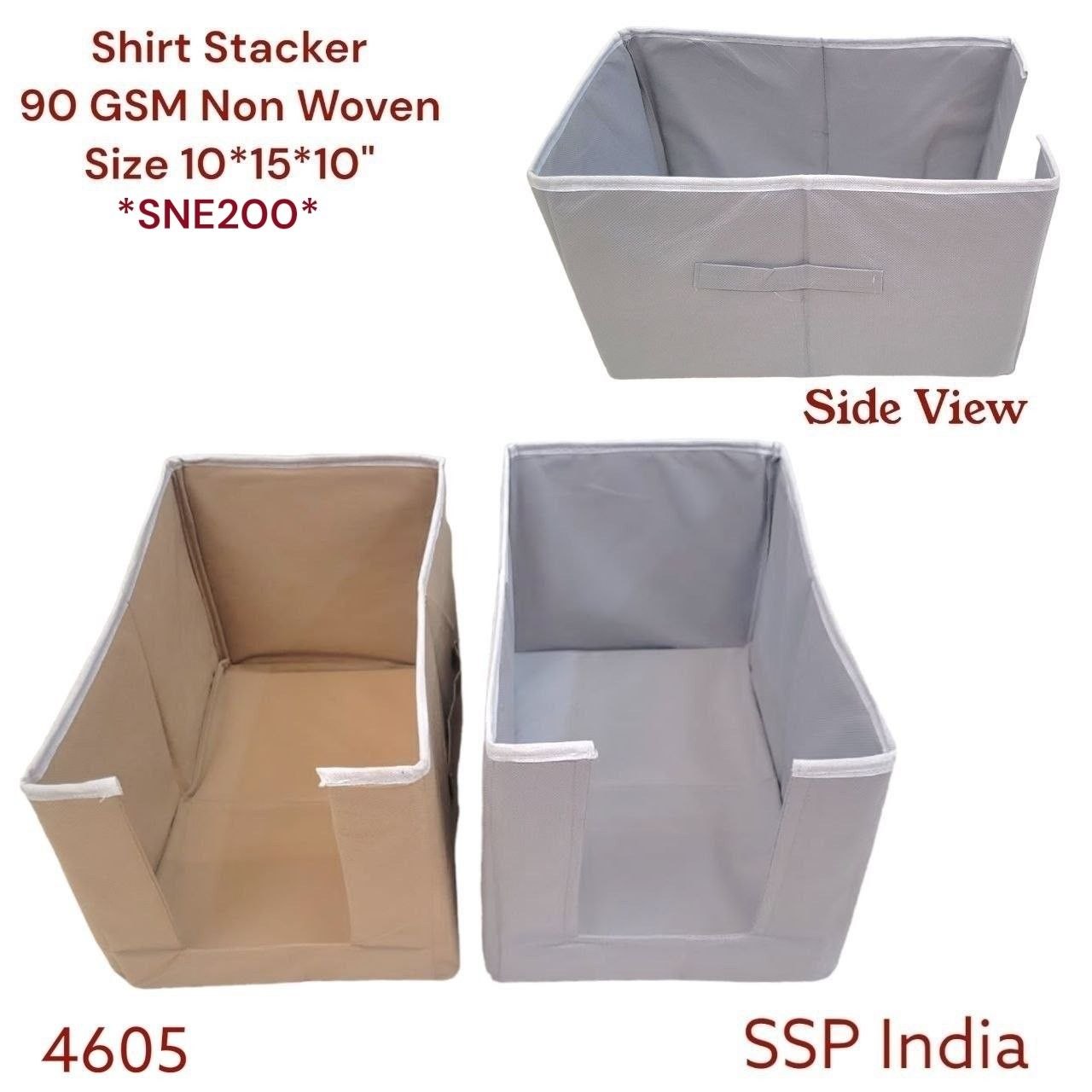 SHREE SHYAM PRODUCTS NON WOVEN PLAIN SHIRT STACKER STORAGE ORGANIZER