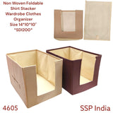 SHREE SHYAM PRODUCTS NON WOVEN PLAIN SHIRT STACKER STORAGE ORGANIZER