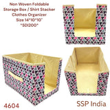SHREE SHYAM PRODUCTS FOLDABLE STORAGE BOX SHIRT STACKER MATTY MATERIAL CLOTHES ORGANIZER