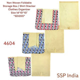 SHREE SHYAM PRODUCTS FOLDABLE STORAGE BOX SHIRT STACKER MATTY MATERIAL CLOTHES ORGANIZER