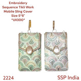 SHREE SHYAM PRODUCTSEMBROIDERY SEQUENCE TIKLI WORK MOBILE SLING COVER