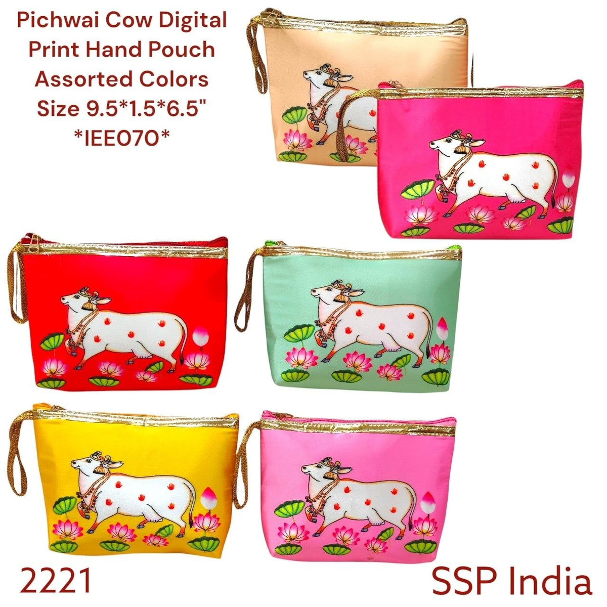 SHREE SHYAM PRODUCTS COW DIGITAL PRINT HAND POUCH