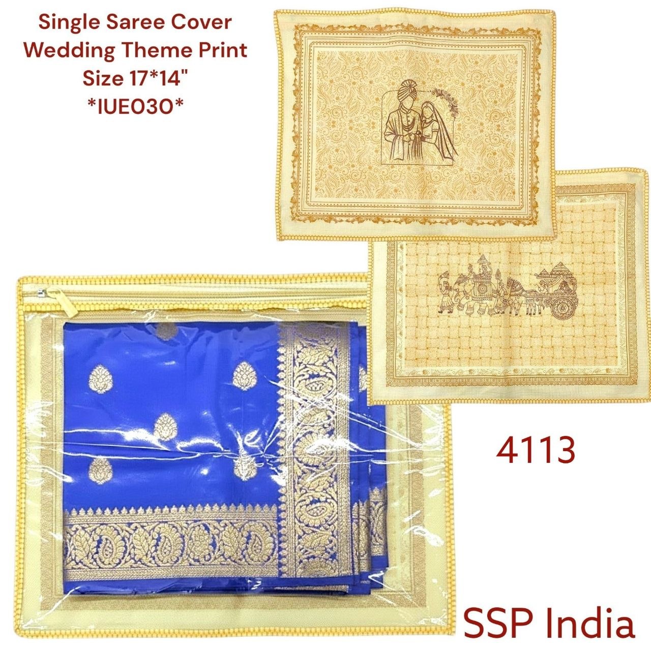 SHREE SHYAM PRODUCTS DOLI PRINT SINGLE SAREE COVER